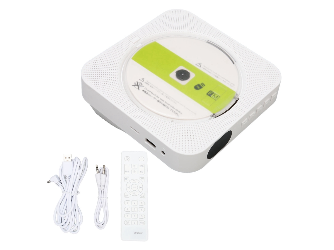 Reproductor De Cd De Escritorio Multifuncional Con Bluetooth 5.1, Altavoces Estéreo Hifi Portátiles Con Temporizador.