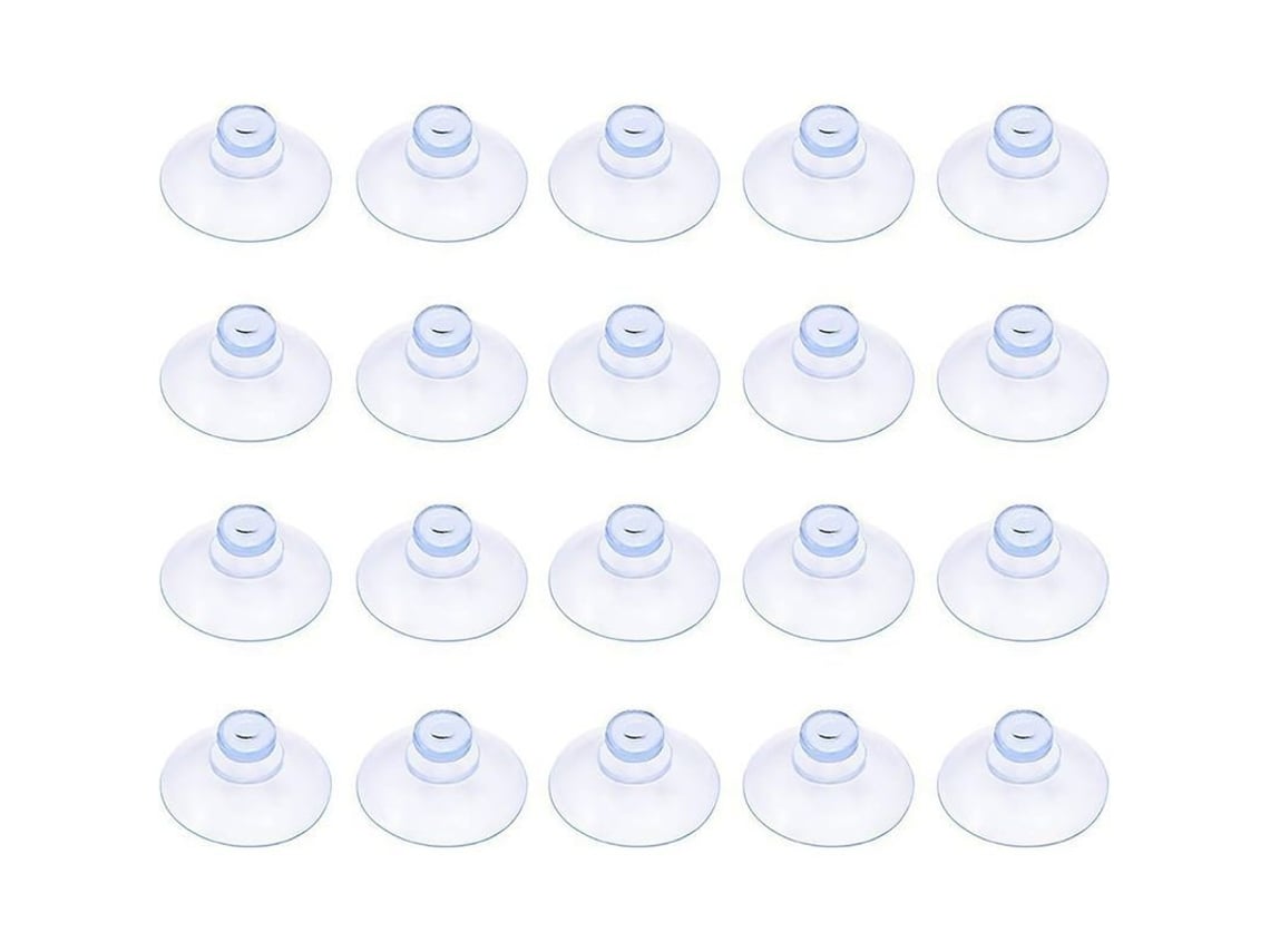 20 Pequeñas Ventosas De Plástico Transparente Sin Gancho, 20 Mm