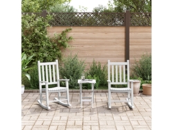 Mecedoras para niños 2 piezas Álamo macizo blanco Lovely Home