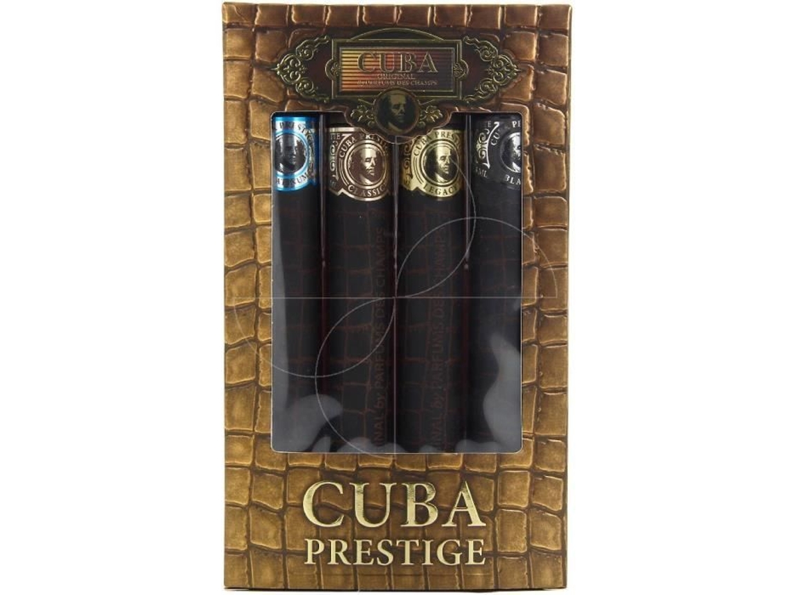 Nueva Marca Cuba Prestige 4 Cigars Box Eau De Toilette Para Hombres 4x35ml