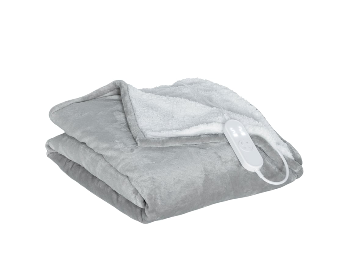 Cobertor Elétrico 180x130cm Com Controle De Temperatura Cinza