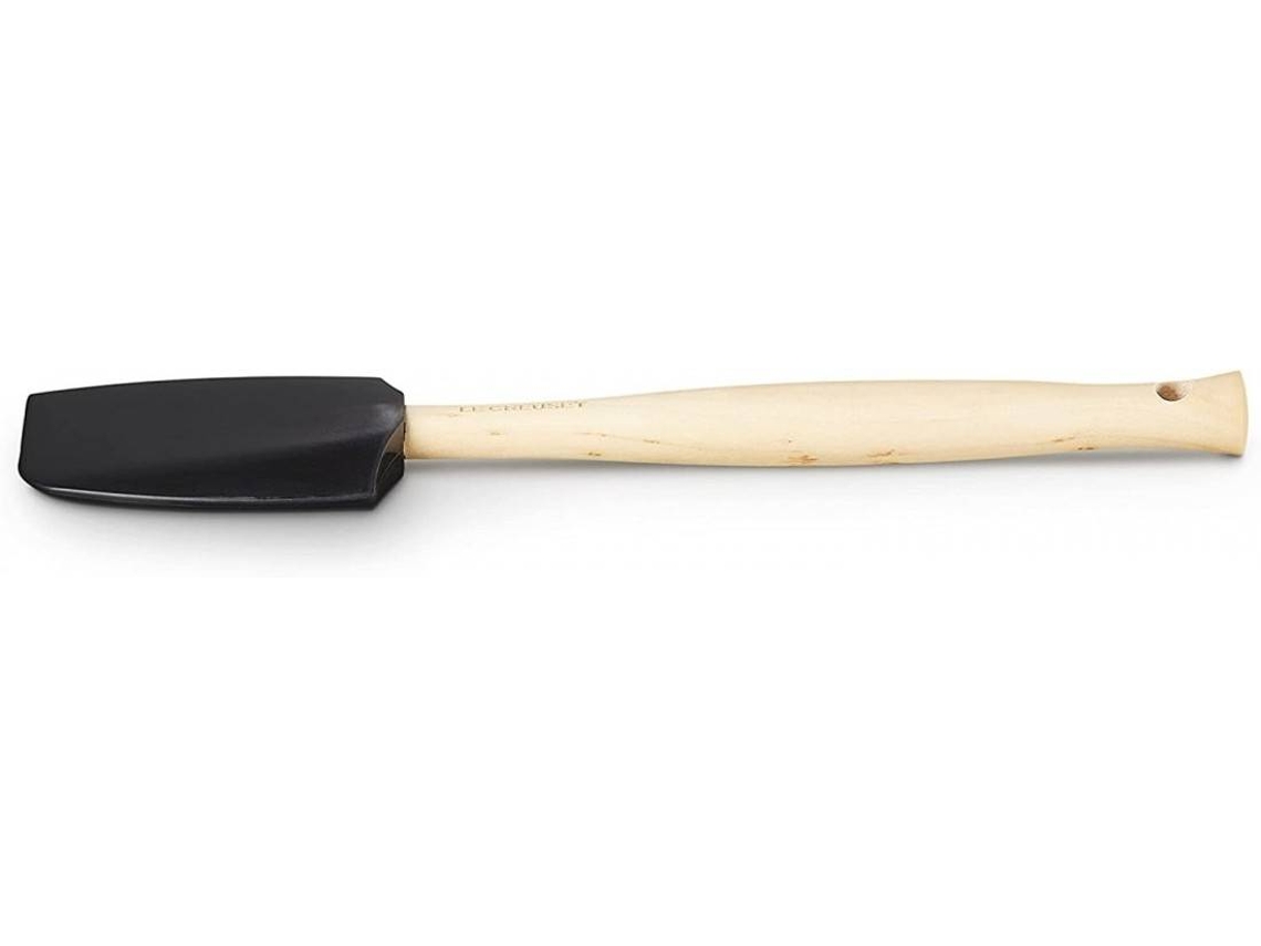 Espátula LE CREUSET (Negro - Madera, Silicona - 28.5 cm)