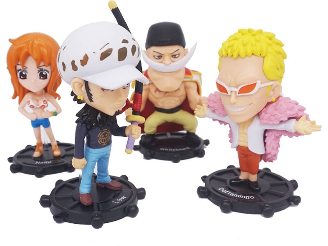 4 Figuras EASTVAPS One Piece Donquixote Doflamingo Edward Newgate