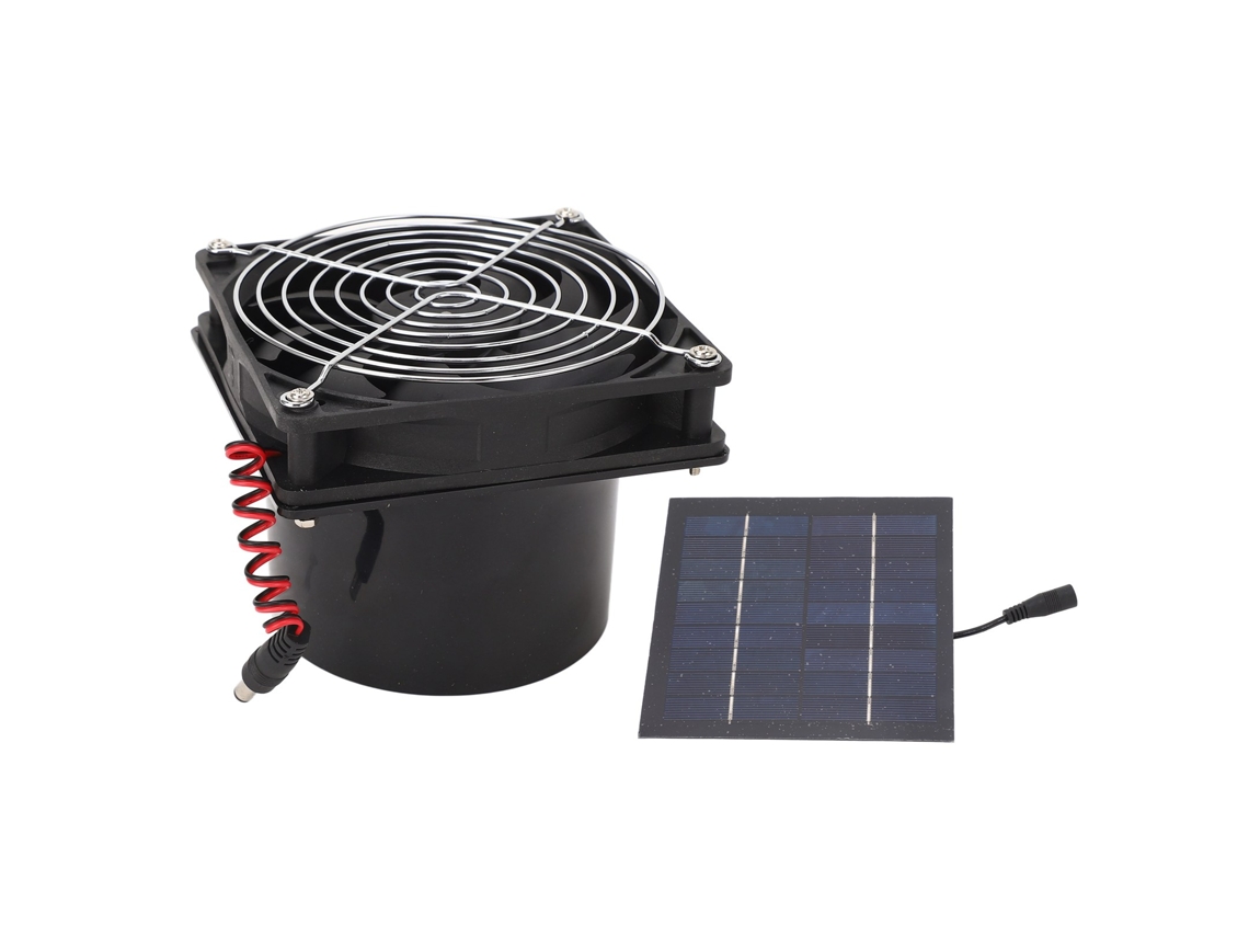 Veloriskku-ventilador De Extração Solar Eficiente Kit De Painel Solar 50w 5‑12v Dissipação De Calor