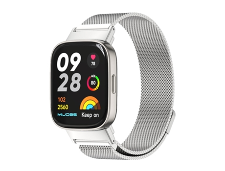 Correa Smartwatch para Redmi Watch 3 Mijobs Milan Correa Magnética de Metal (Plata)