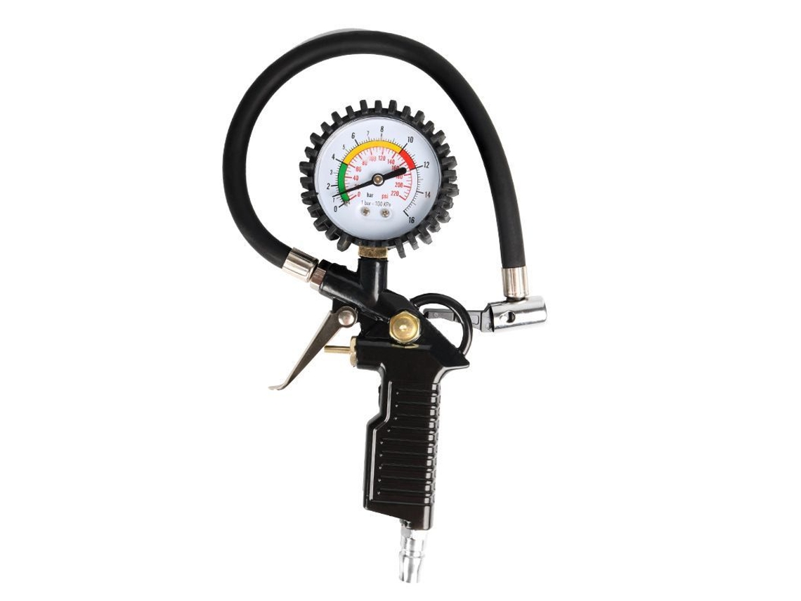 Medidor De Presión De Neumáticos Digital, Pistola De Inflado Para Coches, Motocicletas Y Bicicletas (negro)