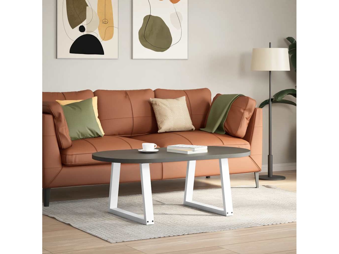 Patas Para Mesa De Comedor | Mesa De Cena Forma V 2 Uds Blanco 50x(42-43,3) Cm