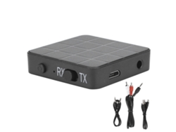 Adaptador Bluetooth 5.0 2 Em 1 Transmissor Receptor Com Cabo 3.5mm Para Áudio Sem Fio