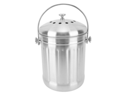 Composteira De Aço Inoxidável Com Filtros De Carvão Alça Grande Fácil De Limpar Para Cozinha Café Bar