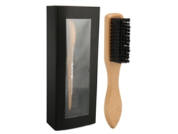 Cepillo Para Barba De Hombre Con Cerdas De Nailon Y Mango De Madera: Suaviza Y Favorece El Crecimiento De La Barba.