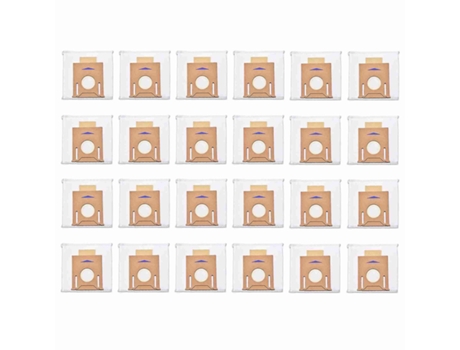 Pacote com 24 sacos de pó a vácuo para ecovacs deebot ozmo t8 aivi t8 max t8