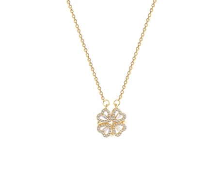 Collar de trébol de amor mágico Oro