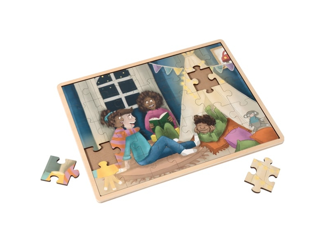 Juego de mesa multicultural de integración de rompecabezas para toda la familia Eduplay