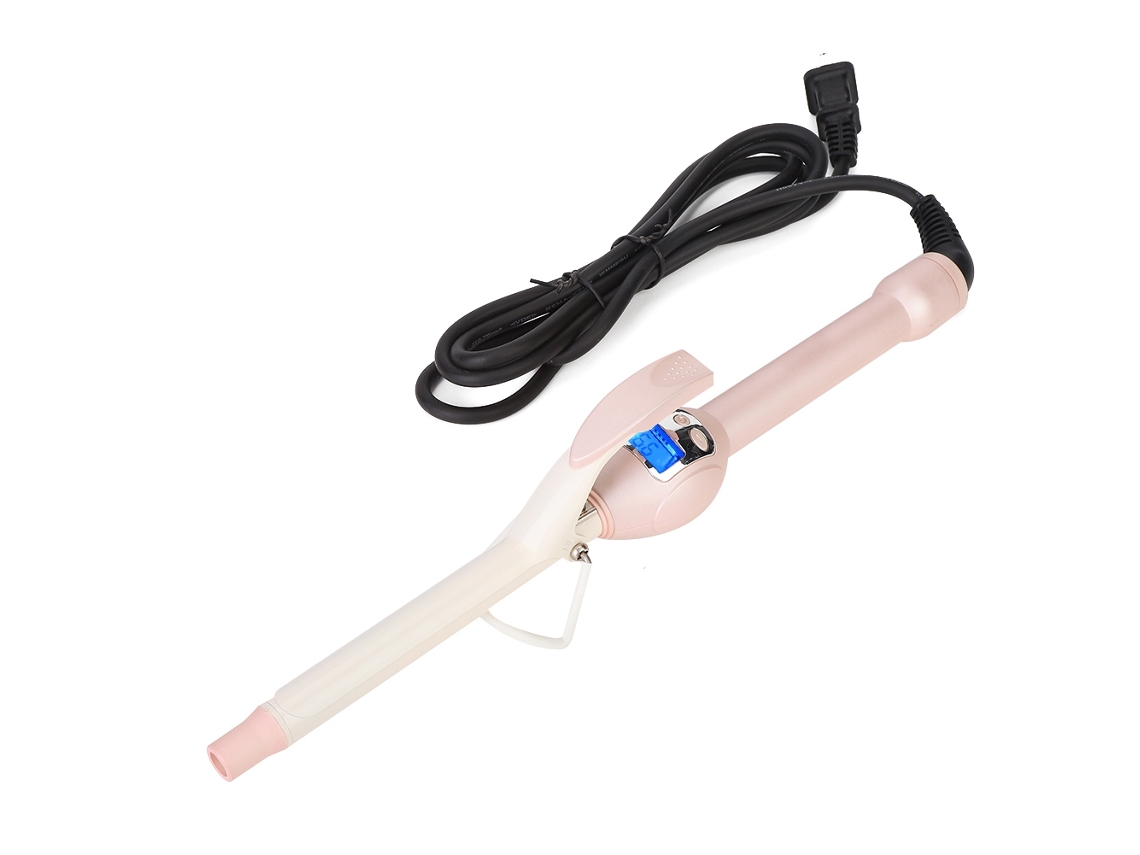 Plancha De Rizado Profesional Eléctrica Para Cabello, Herramienta De Peinado Rosa (16mm)