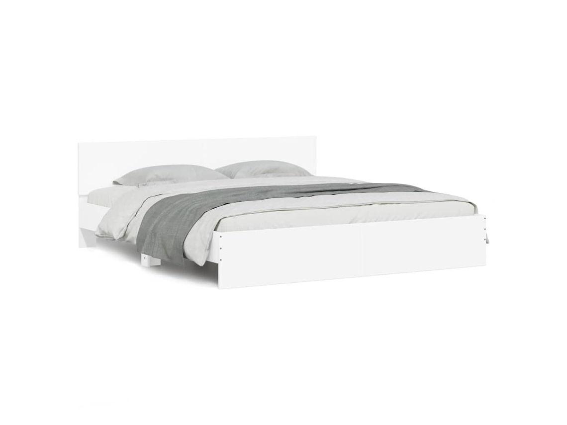 Maison Exclusive - Estructura De Cama Con Cabecero Blanca 180x200 Cm