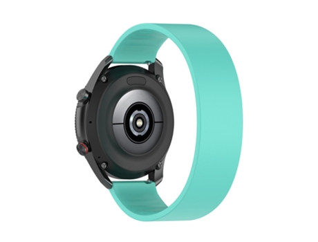 Correa de Silicona 22mm longitud de la banda 150mm para Samsung Garmin Huawei Honor - cian