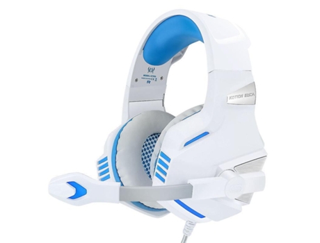 Auriculares para videojuegos para Xbox One, Ps4, Juegos de Pc, con micrófono, luz Led, cancelación de ruido, graves envolventes, BISBISOUS