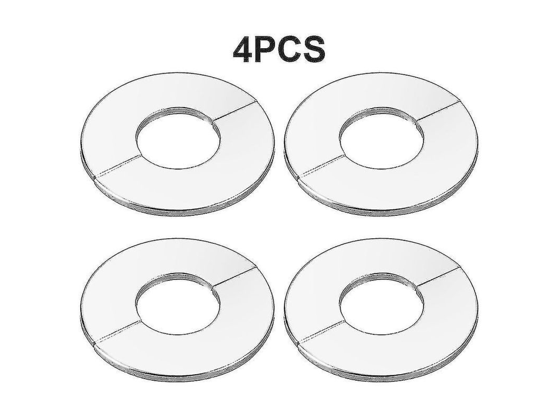 4 Tapas Universales De Acero Inoxidable Para Tuberías Con Brida, Desmontables, Para Montaje En Pared, Con Conexiones Redondas.