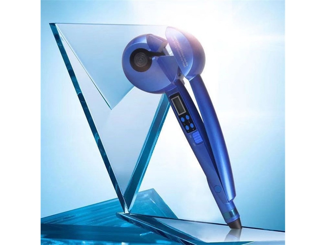 Rizador De Cabello Automático Lcd Anti-Escaldado Rizador De Cabello De Cerámica Salón De Belleza Rizador CHRUI Máquina De Peinado Azul