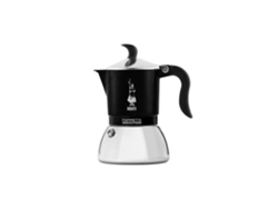 Cafetera italiana de inducción Bialetti Fiammetta, 2 tazas, 0,1 L, acero inoxidable, color negro