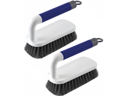 Cepillos Azules Para Fregar Con Mango, Para Ducha/baño/alfombras/cocina/bañera.