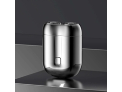 Afeitadora portátil de bolsillo Rosewell 2025 Mini de doble cabezal, lavable y con anillo magnético doble.