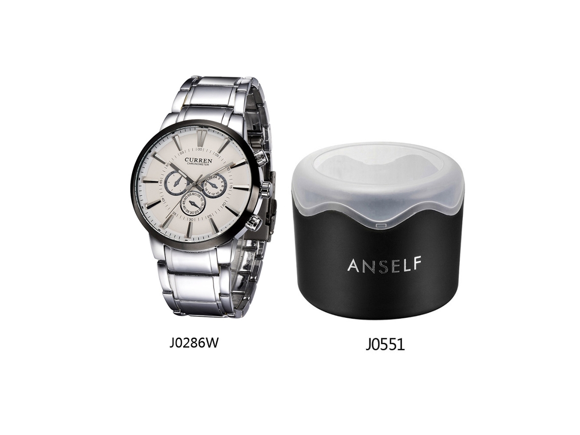 Reloj De Pulsera Informal De Negocios Para Hombre Curren, Acero Inoxidable, Resistente Al Agua, Movimiento De Cuarzo Analógico.
