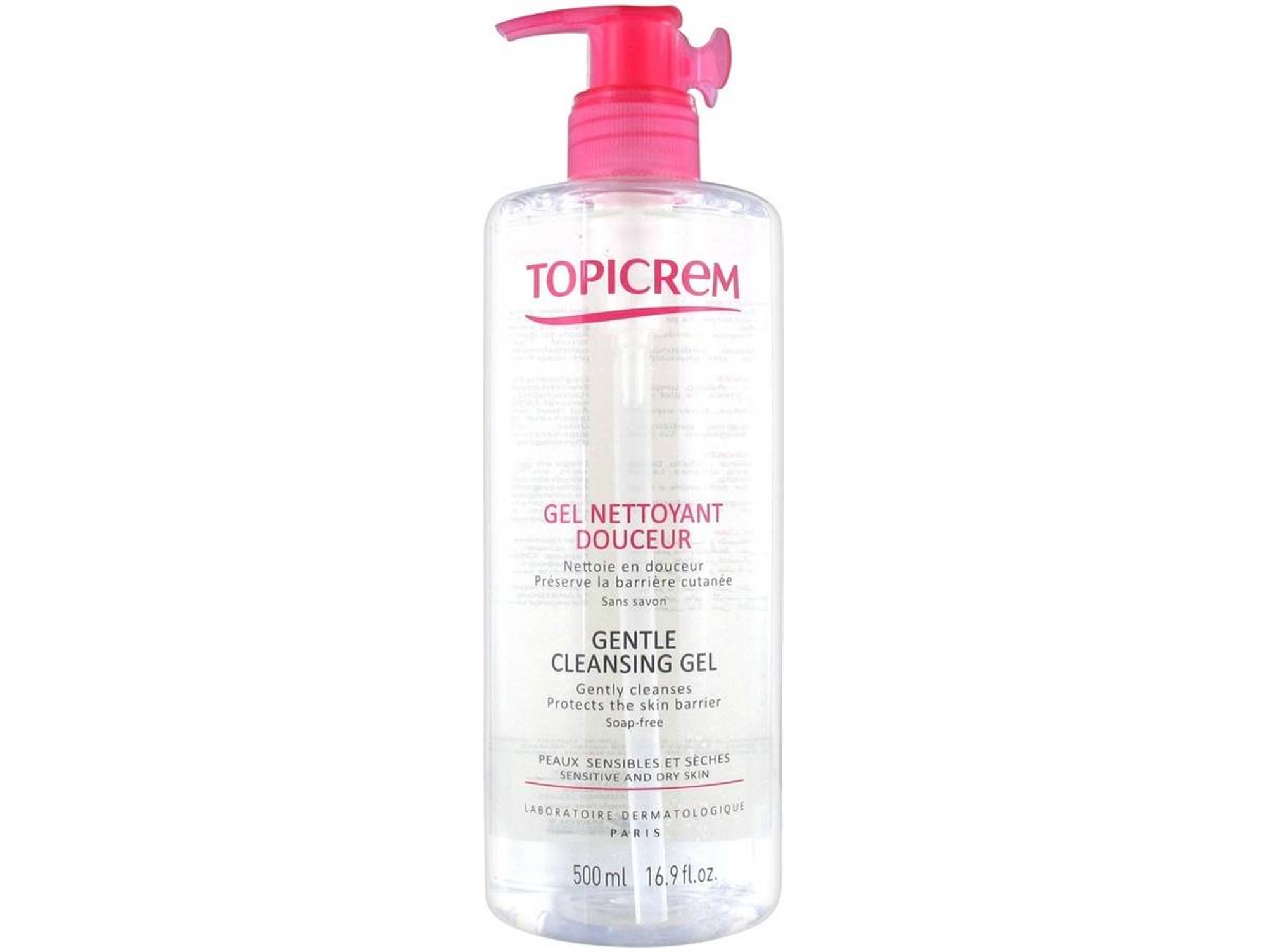 Gel de Limpieza Facial TOPICREM Gentle Cleansing Gel Sensitive Y Dry Skin (500 ml)