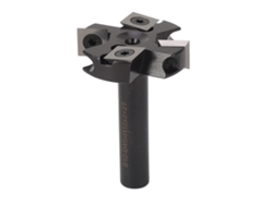 Broca De Fresadora De Nivelación De Tablero De Sacrificio De 12 Mm Con 4 Cuchillas Indexables, Diámetro De Corte De 1 3/4 Pulgadas