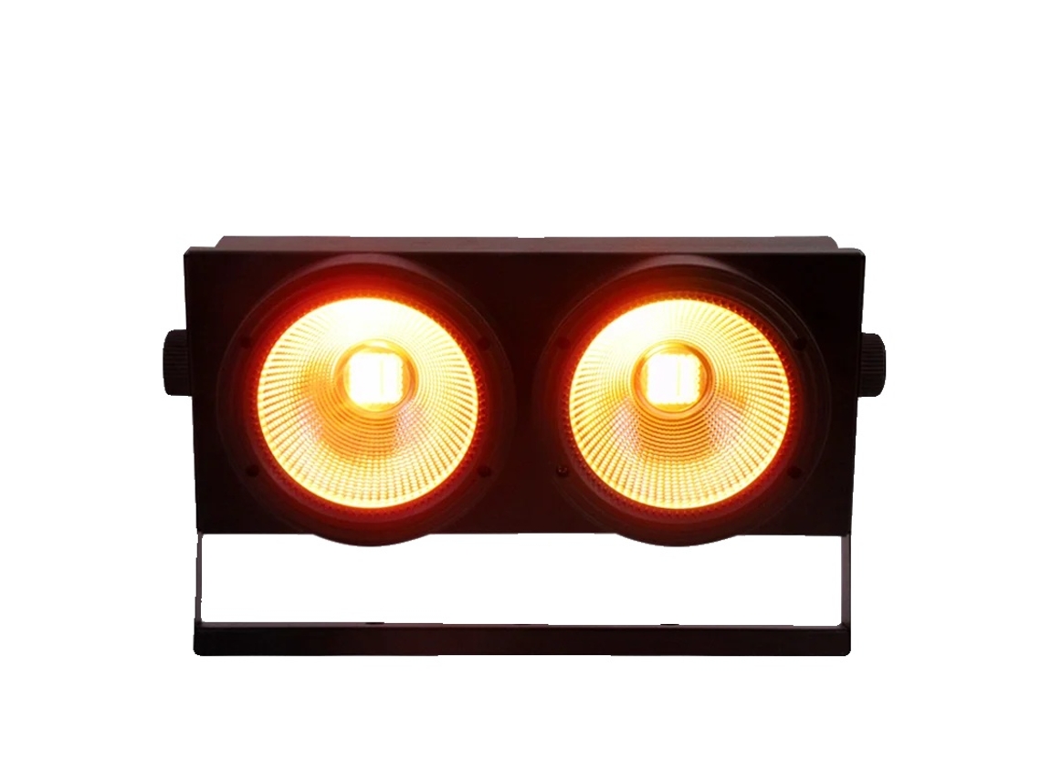 Efecto de iluminación escénica, proyector LED COB, control dinámico DMX, 2 unidades RGBWA UV, enchufe europeo OEM