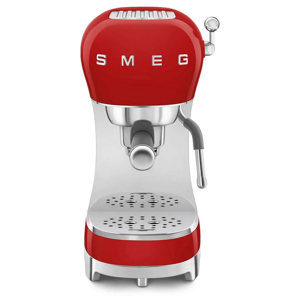 Cafetera SMEG ECF02RDEU (15 Bar - Café molido y monodosis - Rojo)