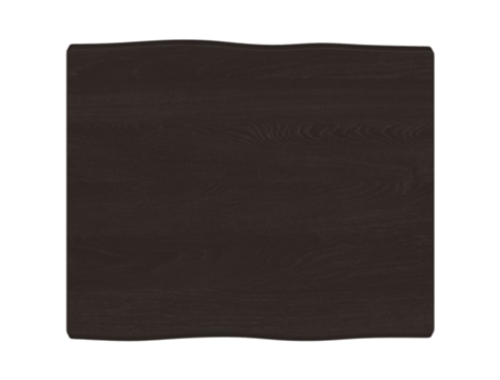 Tablero mesa madera tratada borde vivo marrón VIDAXL (60x50x(2-4) cm)