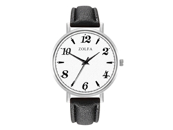 Reloj De Pulsera De Cuarzo Casual Y Moderno Para Hombre Zhoulianfa, Duradero, Color Negro.