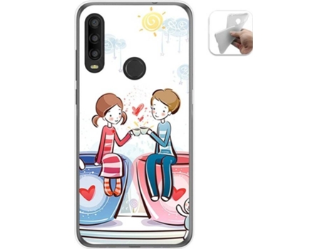 Carcasa Alcatel 1SE 2020 TUMUNDOSMARTPHONE Café Multicolor