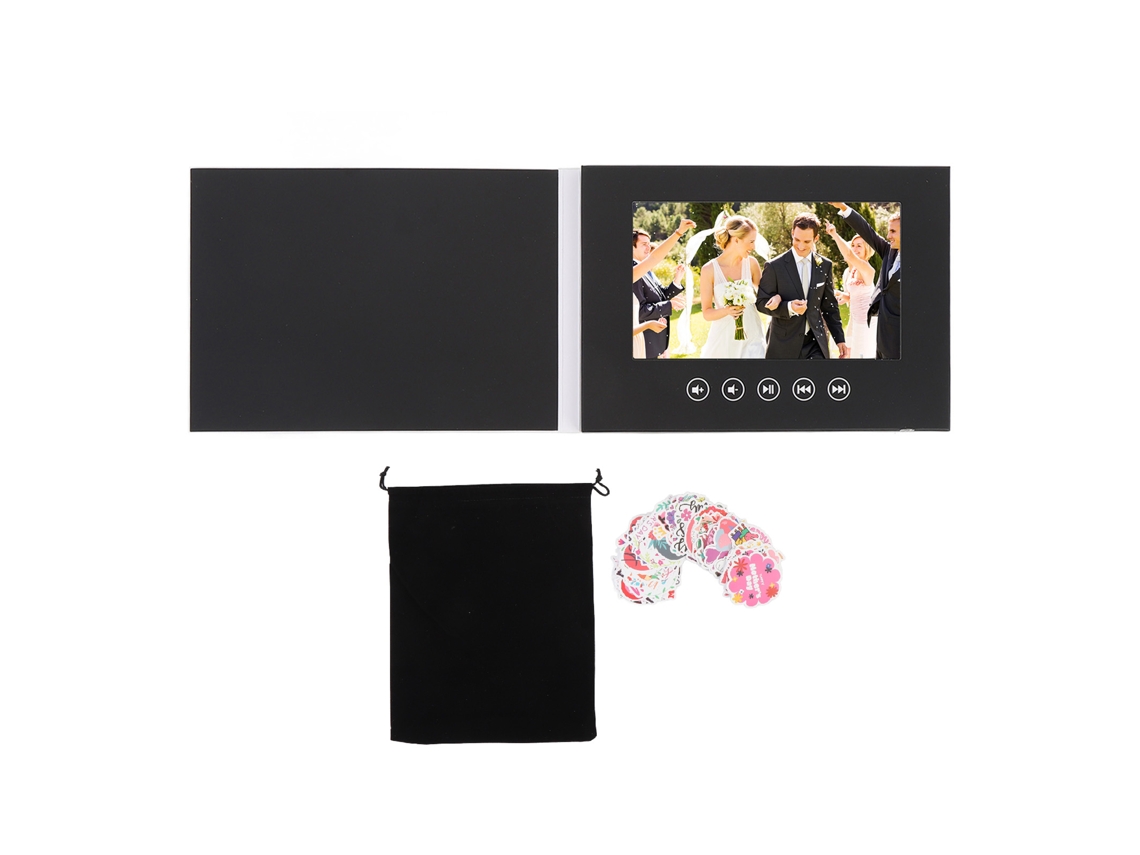 2026-tarjeta De Felicitación Con Video Y Pantalla Lcd Para Bodas - Tarjeta Electrónica Digital