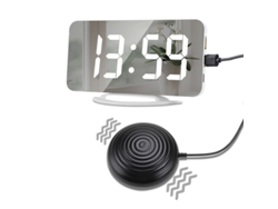 Este Reloj Despertador Cuenta Con Vibración, Vibración Dual Y Un Cargador Usb, Y Está Diseñado Para Personas Con Problemas De Audición.