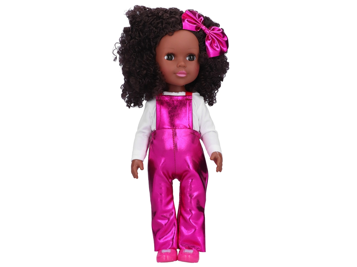 Ats-muñeca Bebé Reborn De 14 Pulgadas Niña Africana Piel Negra Muñeca De Moda Juguete Regalo Para Niños Q14-57 Rojo Rosa