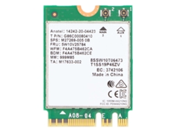Tarjeta Inalámbrica 2.4ghz 5.8ghz Banda Dual Wifi 6e 3000mbps Adaptador De Red Ngff M.2