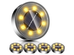 Juego De 5 Luces Solares Impermeables Para Jardín Y Exteriores.