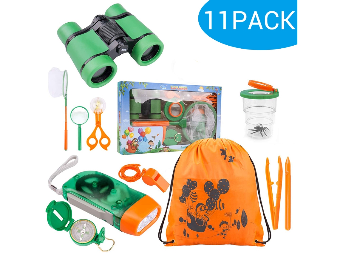 Ats-kit De Explorador Infantil Al Aire Libre 11 Piezas Juguetes Para Capturar Insectos Aventura Niños