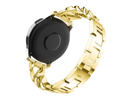 Correa de acero inoxidable 22mm fila única con diamante para Garmin Vivoactive 4/Venu 2 - dorado