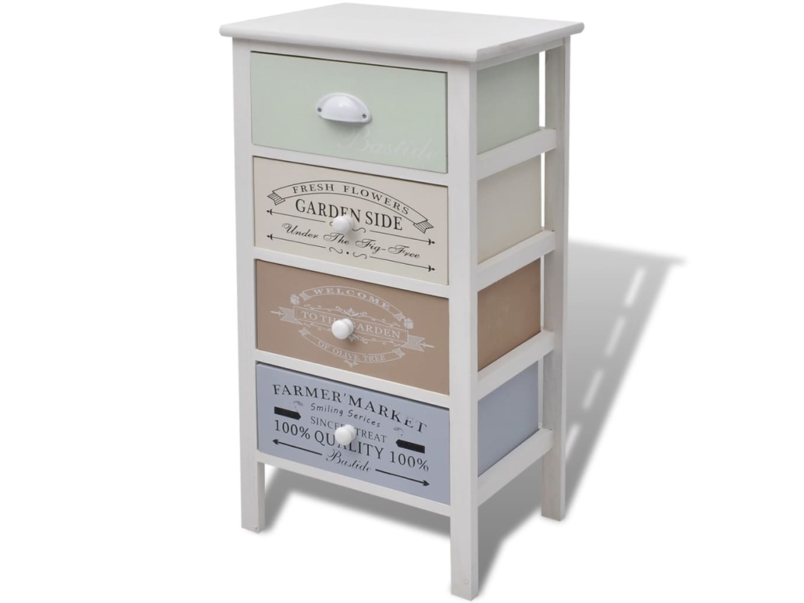 Maison Exclusive - Mueble De Almacenaje Estilo Francés Con 4 Cajones Madera