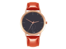 Reloj De Pulsera Analógico De Cuarzo Para Mujer Con Elegante Correa De Pu (rojo)