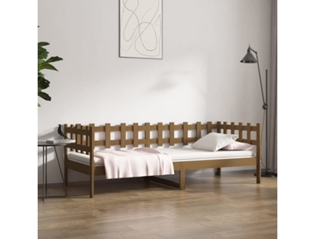 Sofás Cama VIDAXL Marrón Madera (203.5x96x68.5 cm )