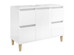 Armario De Lavabo VIDAXL Blanco Madera contrachapada (80x33x60 cm)