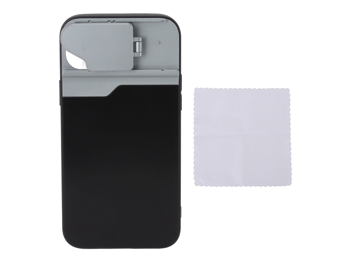 Kit de lentes 3 en 1 para iPhone 14 Plus: Macro, ojo de pez y lente externa con estuche.