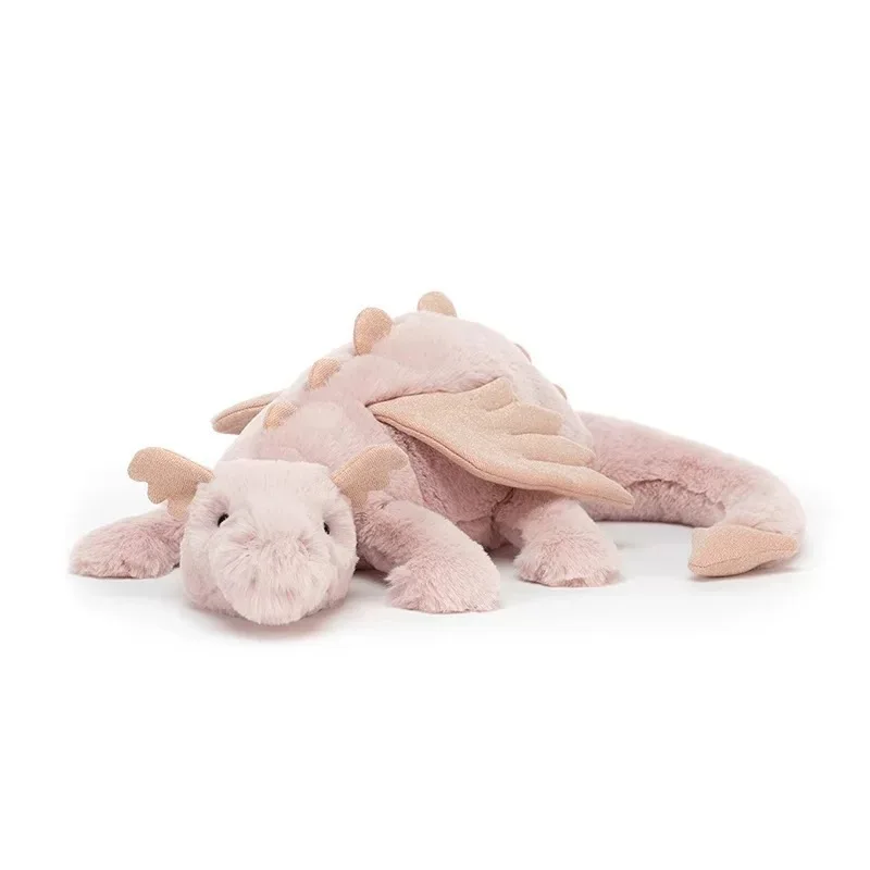(dragón Rosa) Serie De Peluches De Dragones: Lindos Juguetes De Peluche De Animales Para Niños