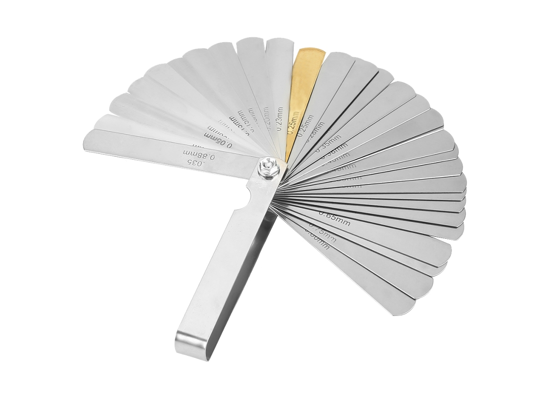 Calibrador Métrico-imperial De Acero Inoxidable De 32 Hojas, Herramienta De Medición De 0,04 A 0,88 Mm