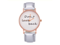 Reloj De Pulsera Unisex Zhoulianfa Con Correa De Cuero Sintético Y Movimiento De Cuarzo Gris.