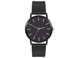 Reloj De Pulsera Analógico De Cuarzo Para Mujer Con Correa De Pvc Negra.